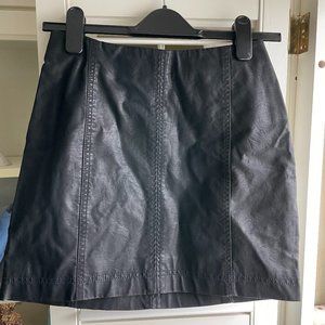 Free People Faux Leather Mini Skirt - Size 2